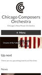 Mobile Screenshot of chicagocomposersorchestra.org